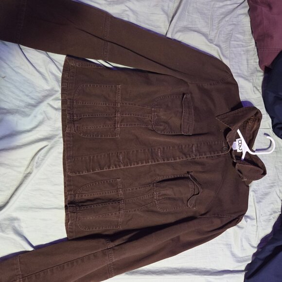 Clio Brown Button-up Jacket - Picture 3 of 3